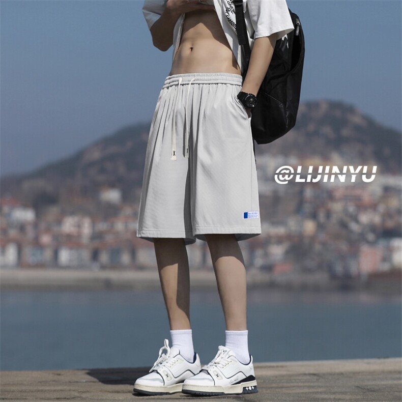 凉爽夏季清凉潮流宽松运动中裤五分裤休闲短裤DK512-特批-17控39,男装牛仔裤,星座718-1