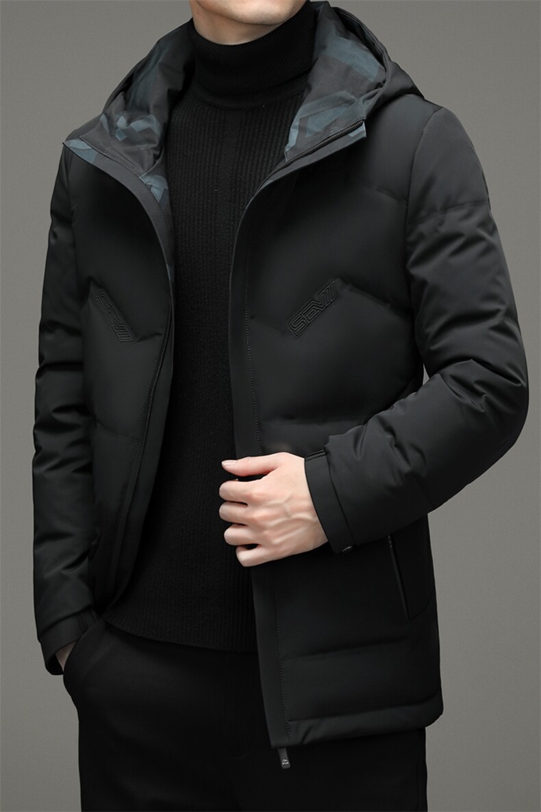 2023冬季连帽两面穿羽绒服男款中年男加厚反穿外套XXHW2181-P300