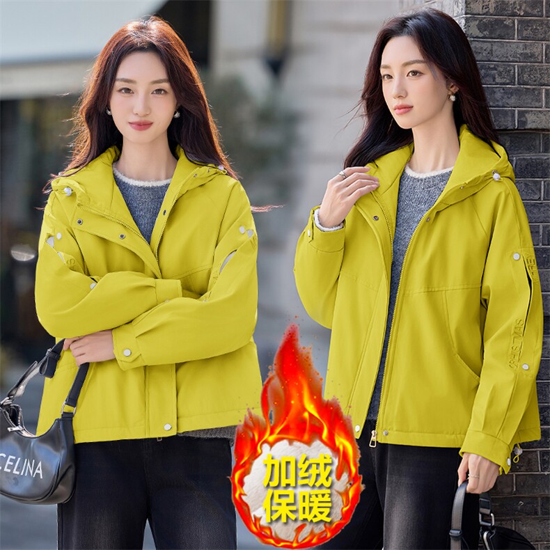 现货秒发2025冬装新款加厚保暖韩版休闲派克服棉衣棉服外套,女装派克服,星宇服饰