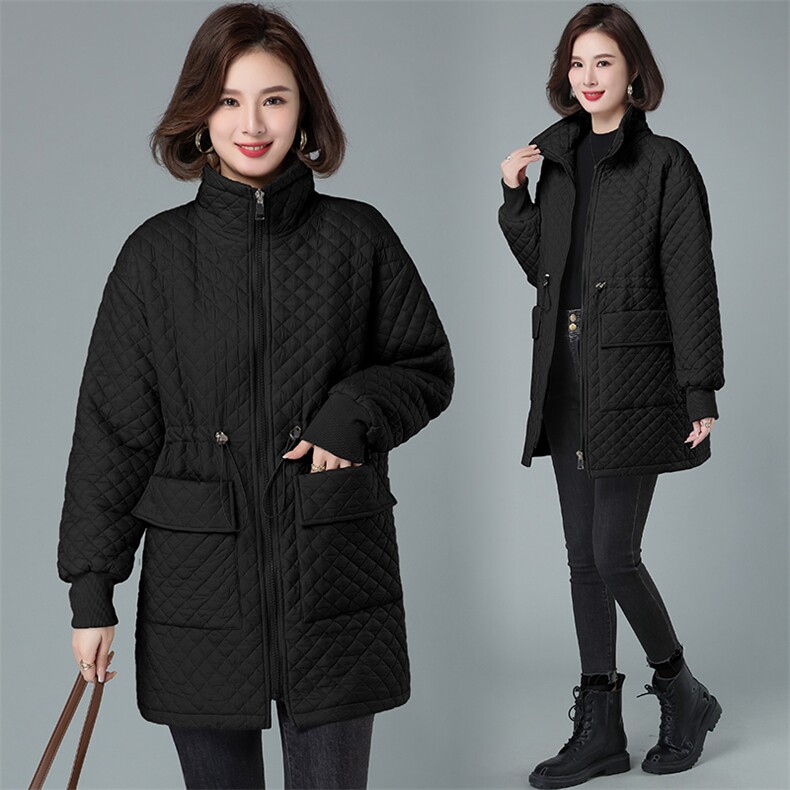 2022冬季新款简约保暖加绒外套时尚百搭显瘦棉服,女装棉衣/棉服,阿丹