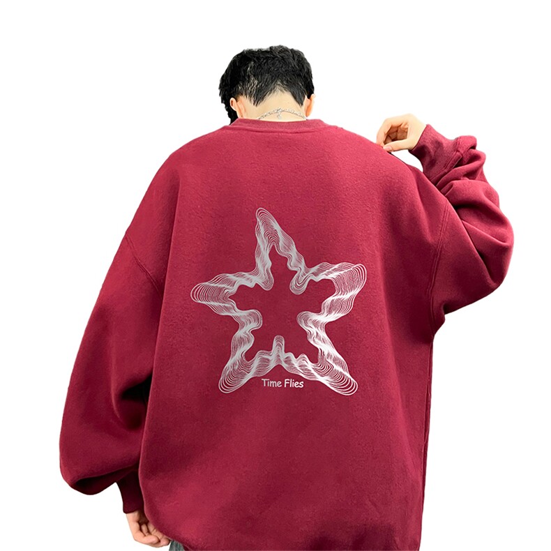 ！圆领卫衣男装港风长袖T恤男外套男WY174-P28,男装卫衣,电商B367