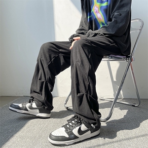 703-K277-P55 秋冬TR磨毛褶皱暗黑风宽松个性休闲图片