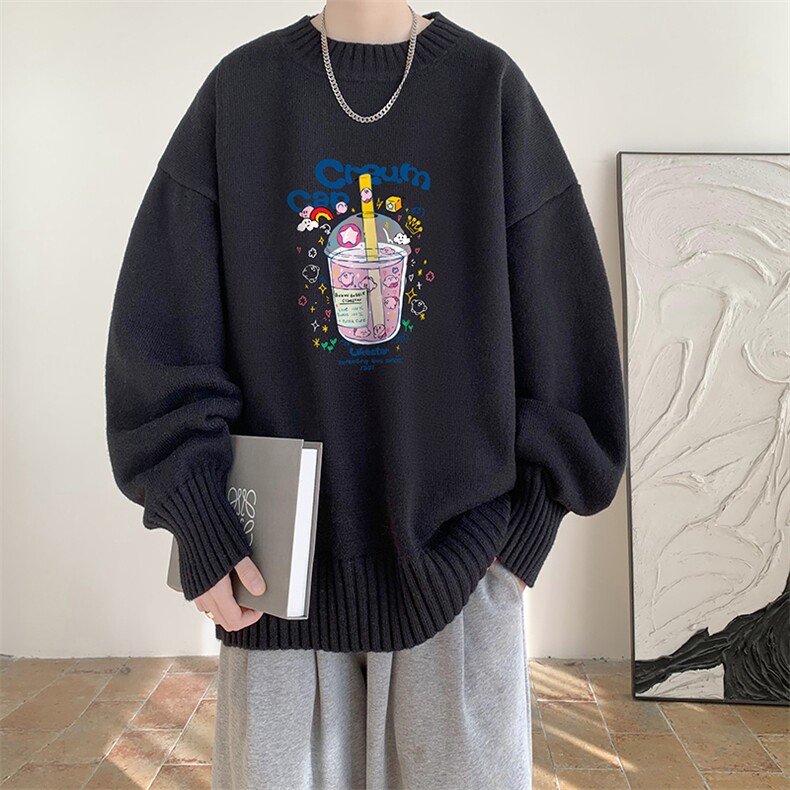 半高领毛衣男士大码针织衫男毛线衣男M18332-P45加绒款-P65,男装针织衫/毛衣,电商A040