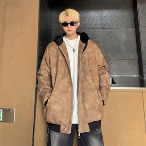 绗棉特批100控158178美式连帽机车棉服棉衣面包服外套男MY245图片