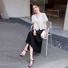 2023夏装新款新中式端正典雅套裙，女装套装/套裙，仟媚宠