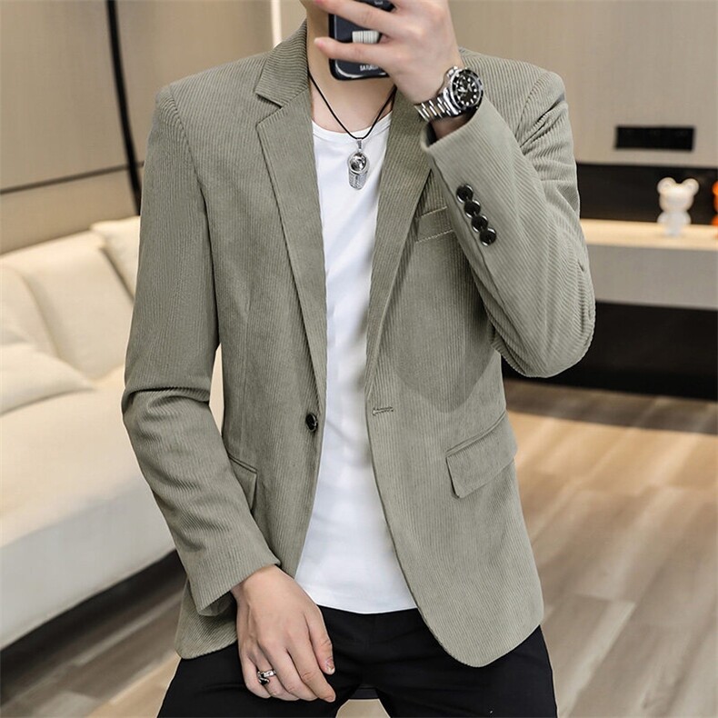 XZ8598P85新款灯芯绒休闲西装男外套韩版修身单西服上衣潮流韩版,男装西服,星座510A-2