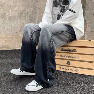 牛仔裤男秋季潮大码休闲裤子高街HC875P45