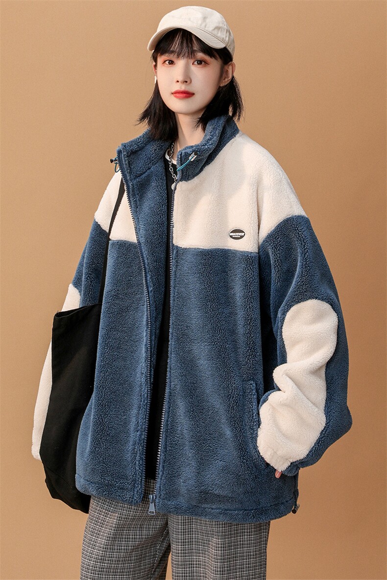 冬装学生加绒加厚棉衣潮羊羔绒休闲时尚外套男女910-P105控价138,男装棉衣,电商A441-1