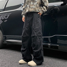 日系工装休闲裤男士2026夏新款潮牌感百搭宽松休闲长裤男装，男装休闲裤，星座218-1（原230）