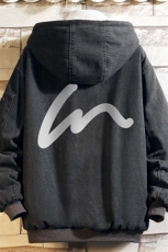 牛仔外套加厚加绒衣男羊羔毛服男砖墙NM53280-P140，男装棉衣，电商A040A