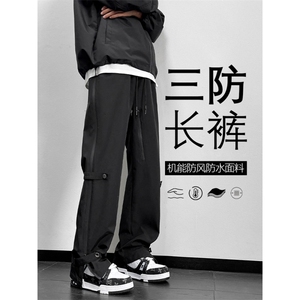 冲锋裤子秋冬新款加绒登山裤美式休闲宽松直筒裤JRK710-特批-43图片
