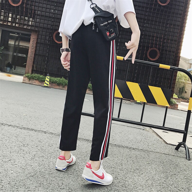 2021春夏阔腿裤子中性卫裤九分裤休闲裤男女大码运动裤614/P40,男装休闲裤,星座1506-1