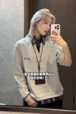 假两件卫衣男秋冬拼接衬衫领学院风上衣外套WY3658-特P38加绒P40，男装衬衫，电商B295