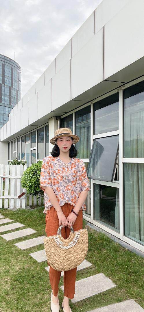 纯苎连衣裙小衫裤子裙子衬衣 时尚风 风淑女风休闲风，女装连衣裙，川哲