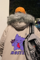 MM48087-P130冬季大毛领棉衣男士大码加厚棉袄男棉服，男装棉衣，电商A040
