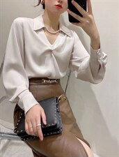 秋冬新款醋酸小衫通勤风，其它，雅莱依秀