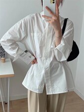 【现货】2022早春新款飘带衬衫，女装衬衫，FMV(1F)