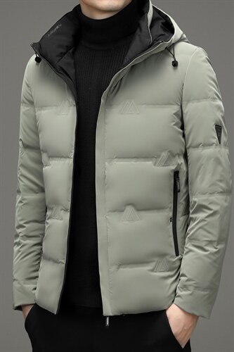 2023冬季白鸭绒连帽短款羽绒服男中年装加厚保暖外套XXH9601-P225，男装羽绒服，电商B212（原钱塘6029）