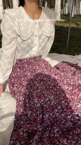 绣花纯棉衬衣，女装，Mu Mu