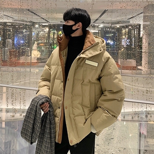 90绒羽绒服 DD5233-TP225 329 撞色设计感连帽保暖贴标外套男图片