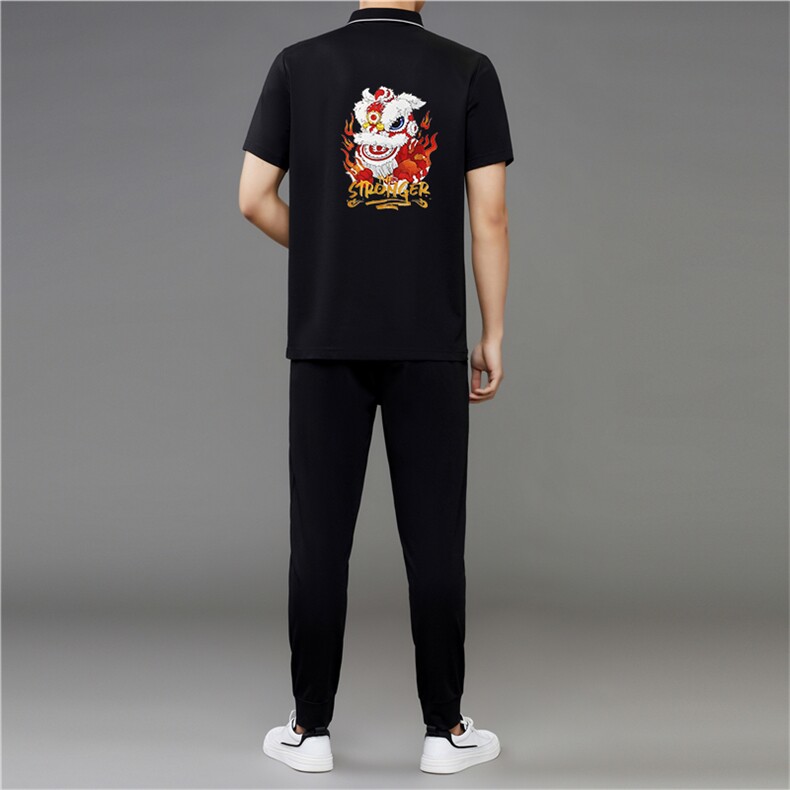 短袖男t恤宽松夏季套装休闲运动半袖衣服男装潮流中袖T恤卫衣,男装休闲套装,电商B212（原钱塘6029）