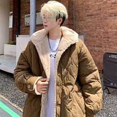座山雕羊羔绒加厚棉服男士棉衣御寒保暖棉袄外套M6007P120控158，男装棉衣，电商A157
