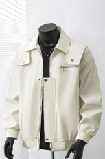 2026春季新款飞行夹克外套男女同款单层宽松翻领工装外套痞帅衣，男装夹克，星座1402-3