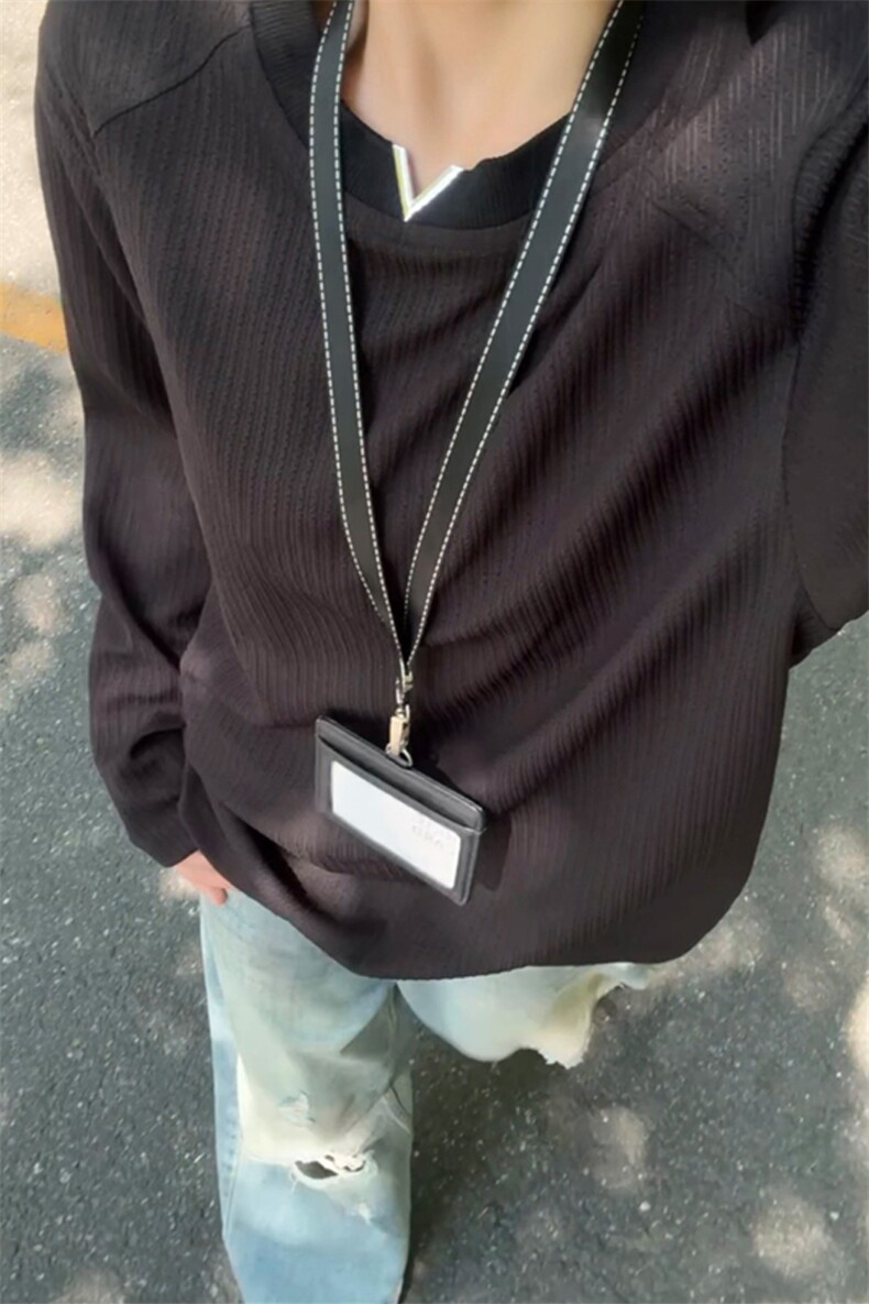 2026HT25287改长秋季女模V领长袖T恤M-5XHT25614-特P25,男装T恤,电商A022