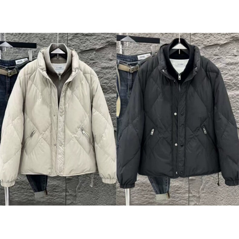 (网图)假两件羽绒服轻薄帅气休闲立领工装羽绒服313B-A5811-P230，男装羽绒服，星座313B