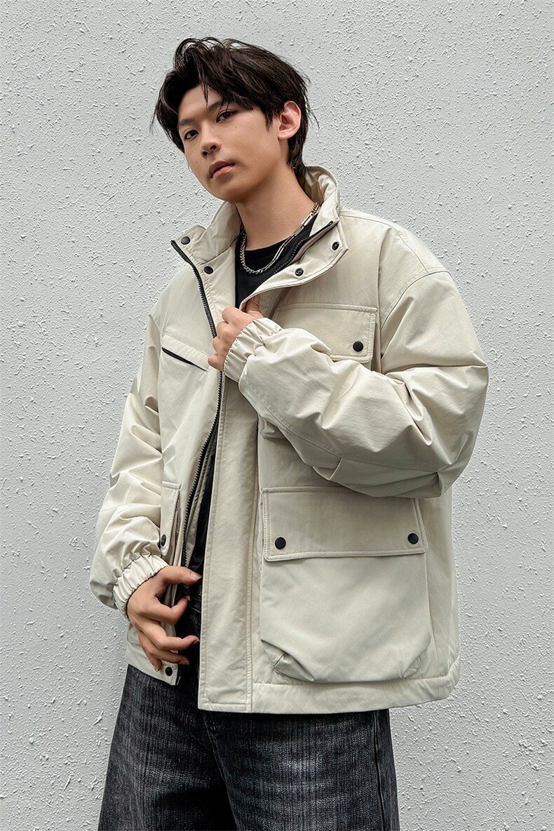 美式新款秋冬多口袋户外机能休闲棉衣外套A436-W990-P95138,男装棉衣,电商A436