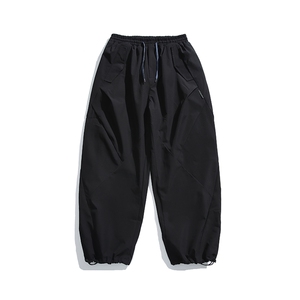 2025冬季新款男装日系宽松加绒加厚运动休闲棉裤束脚卫裤P962-F86图片