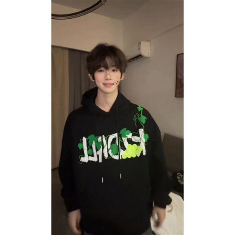 纯棉美式高街葡萄网球毛巾刺绣连帽卫衣ZW0113-P58加绒63,男装卫衣,星座313A(原308A-2)