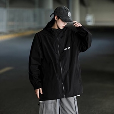 防晒衣男港风休闲宽松薄款夹克夏季帅百搭连帽防晒服外套S04-P38，男装防晒衣，星座1109-3