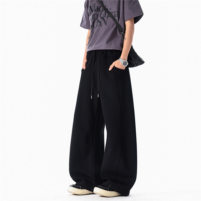 K9250P50控88无影墙弯刀拼接阔腿裤，男装休闲裤，电商B205