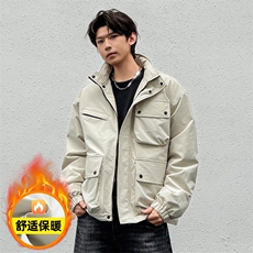 美式新款秋冬多口袋户外机能休闲棉衣外套A436-W990-P95138，男装棉衣，电商A436
