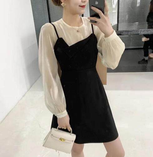 夏季新款，欧根纱上衣加吊带裙，，女装背心吊带，她西子