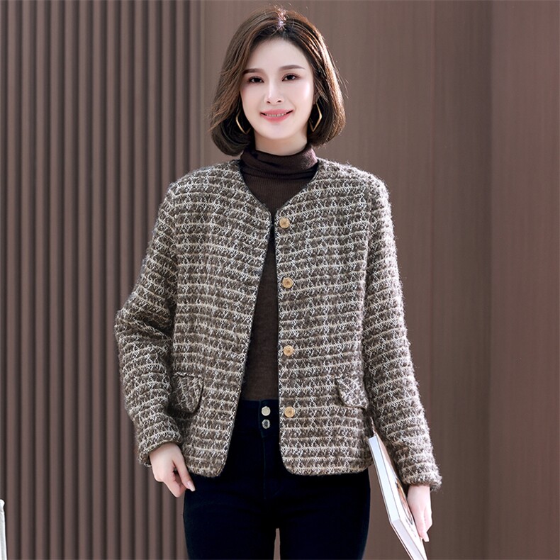 专柜品牌小香风羊毛短外套女2024新款秋冬洋气减龄毛呢上衣,女装毛呢外套,衣之秀