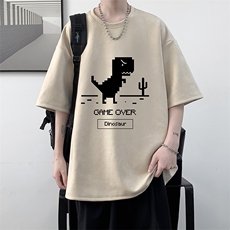 麂皮绒短袖t恤男大码半袖男大皂风JD82315-P25，男装T恤，电商A040