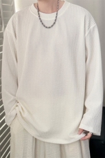 现货重磅400g高品质宽松大码长袖T恤男垂感打底衫T33特批P40控68，男装T恤，电商A351