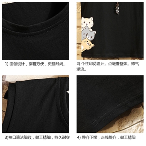 BX25164-P20 港风运动汗背心男大码汗衫男无袖T恤男 砖墙挂拍图片