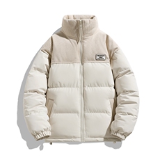 冬季青少年灯芯绒立领拼接外套休闲百搭面包服棉服5302-P78，男装棉衣，电商B306