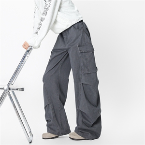 美式秋季新款侧边大口袋设计感潮流工装裤B315-K25746-特p58控108图片