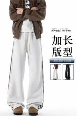 迷彩条纹卫裤加长版高个子休闲裤190cm115直筒阔腿运动裤KZ076P48，男装休闲裤，电商B312