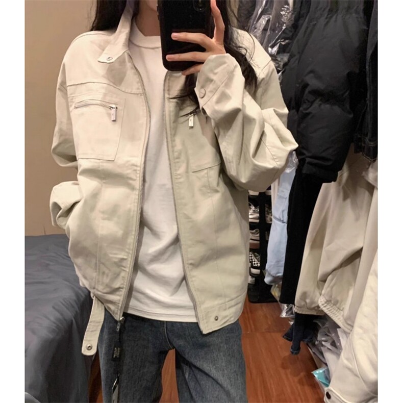 W10288-P65网图现货美式立领外套复古潮牌短款工装夹克棒球服,男装夹克,星座1608