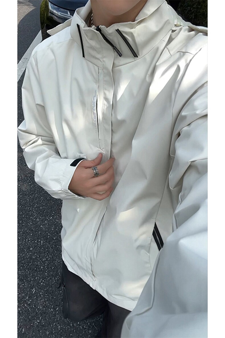 2025秋季新款冲锋衣男女同款潮流防水户外连帽外套夹克JK6266-P30,男装夹克,星座1402-3