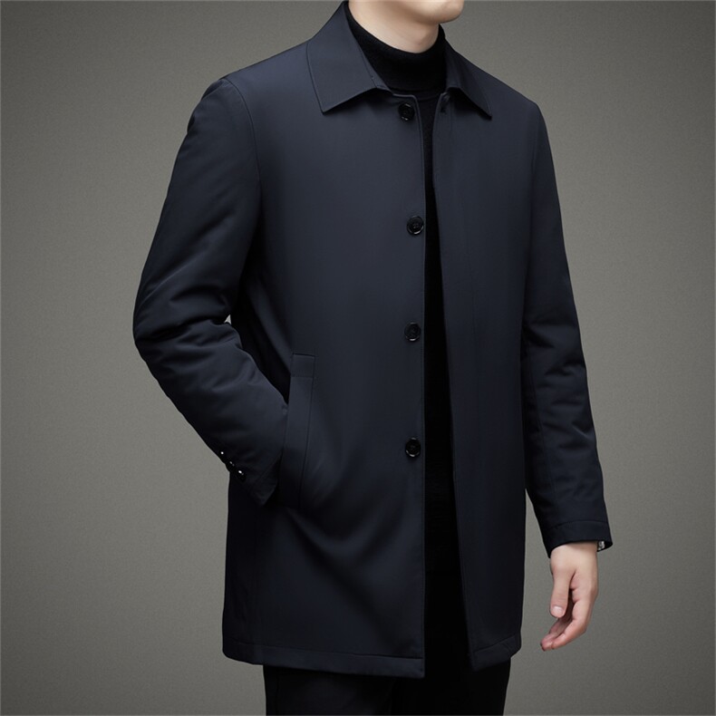 DJ123YR9931钱塘2020-3冬季厚款商务休闲简约翻领男士羽绒服P290,男装羽绒服,钱塘207-3