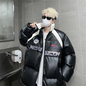 皮棉服冬季宽松港风棉衣立领冬装棉袄外套男MY2411-特P100控168图片