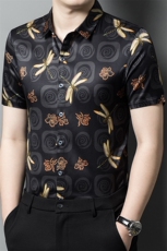 GBN6631男士2023夏季新款短袖衬衫打底衫商务休闲男装P265，男装衬衫，电商B360