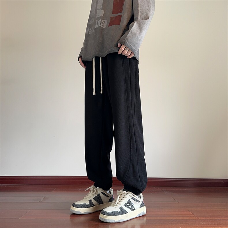 秋冬美式高街休闲潮牌运动青少年二开灯芯绒裤XZ301b-2-CK710P32,男装休闲裤,星座301B-2（原A443-1）