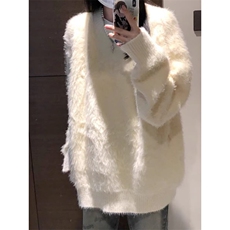 慵懒风软糯毛衣男冬季高级氛围感针织衫宽松情侣外套潮WL608-P63，男装针织衫/毛衣，星座1008-1